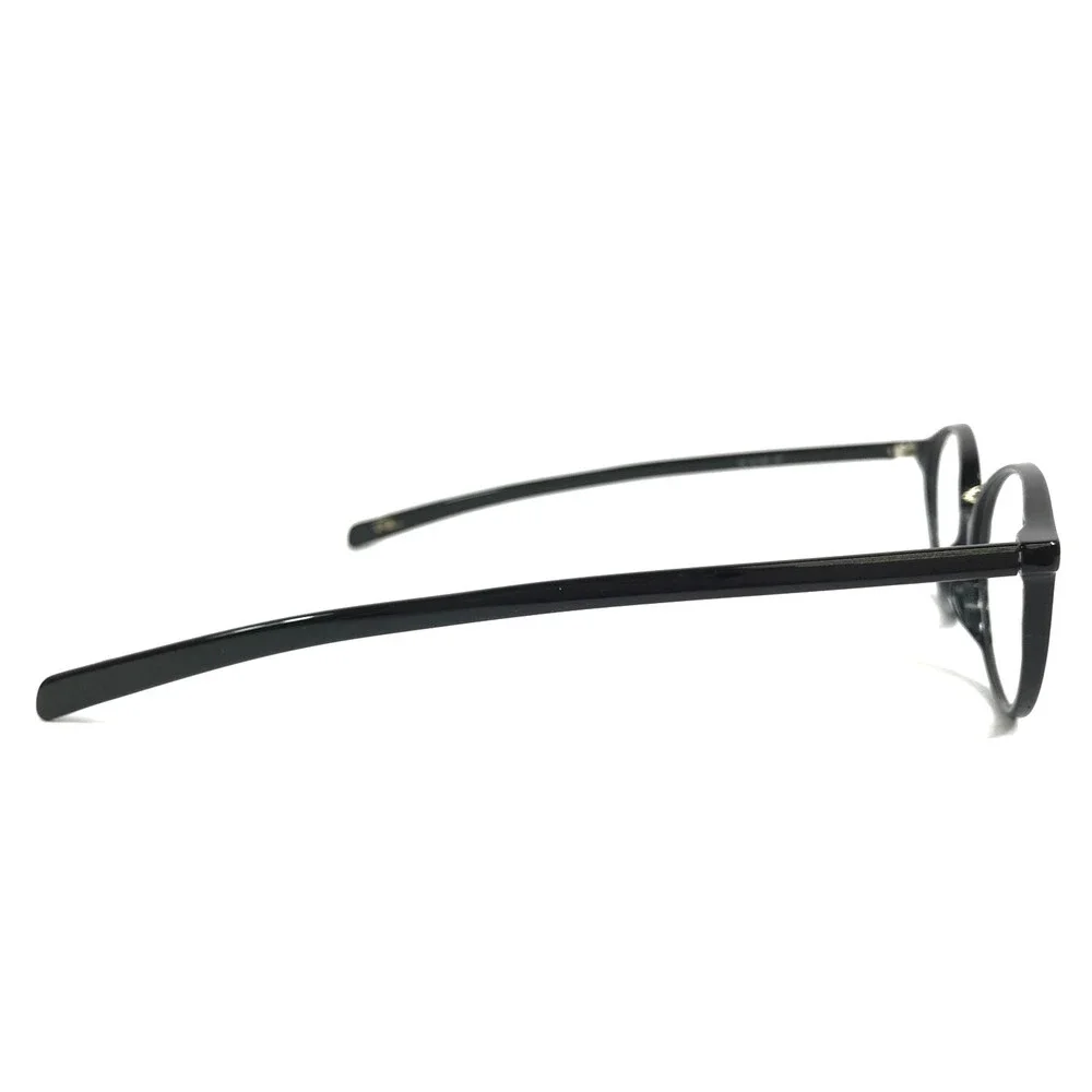 Vintage Ralph Lauren Eyeglasses Frames RL1405 807 Shiny Black Round 48-15-135